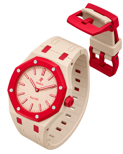 Audemars Piguet x Swatch Royal Pop "Otto Rosso"