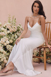 Aurelie ivory draped back bridal gown - limited edition
