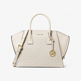 Avril Large Signature Logo Satchel