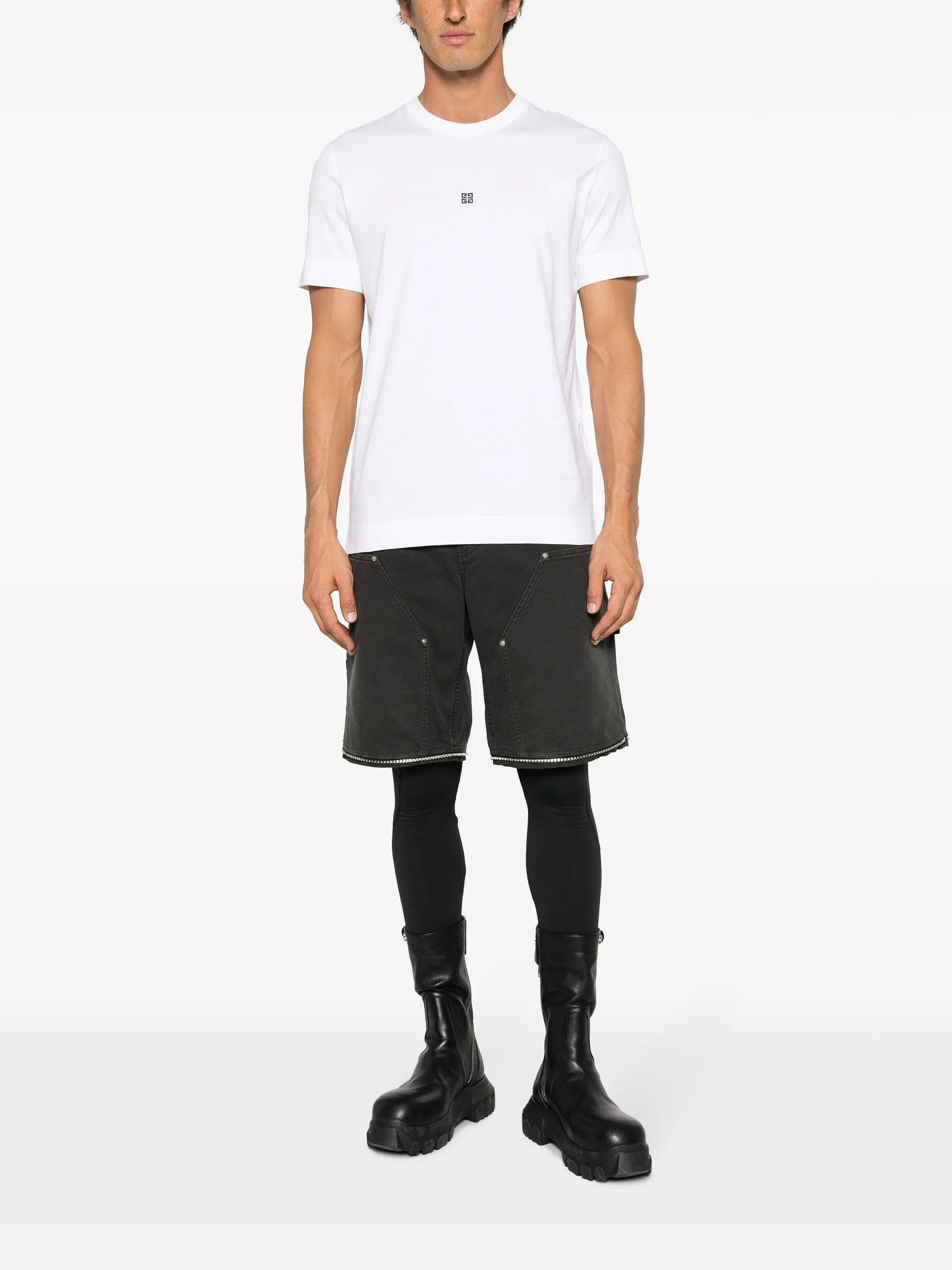 Givenchy Small 4G Embroidered Logo T-Shirt in White