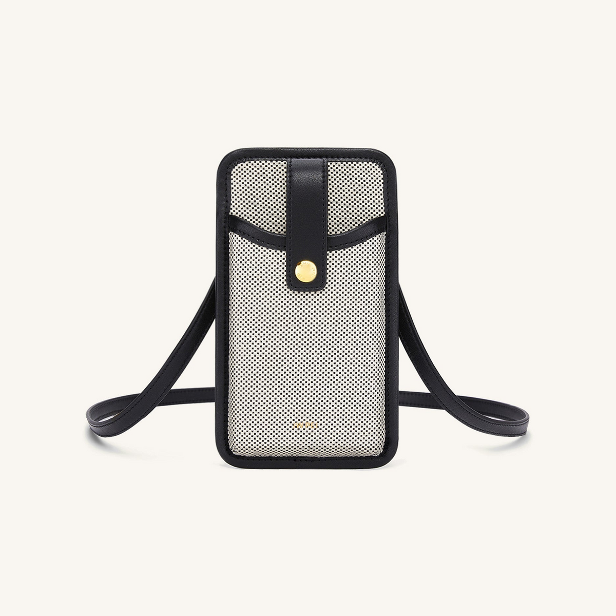 Aylin Canvas Phone Bag - Black
