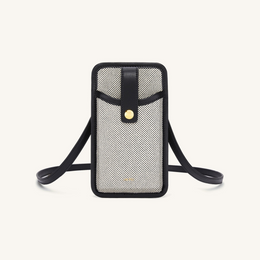 Aylin Canvas Phone Bag - Black