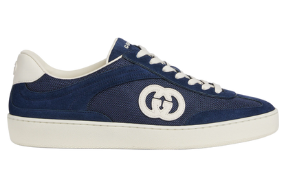 Gucci Interlocking G Sneaker Blue Suede