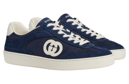 Gucci Interlocking G Sneaker Blue Suede