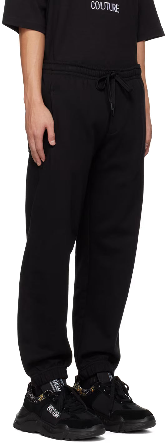 Black Embroidered Lounge Pants