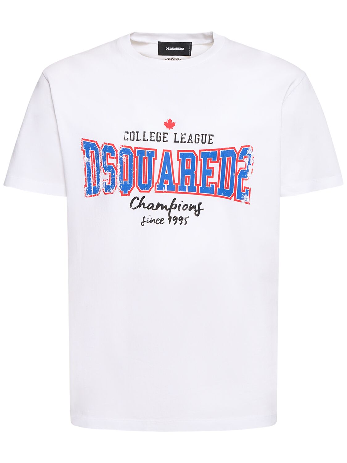 Dsquared2 Printed cotton jersey t-shirt