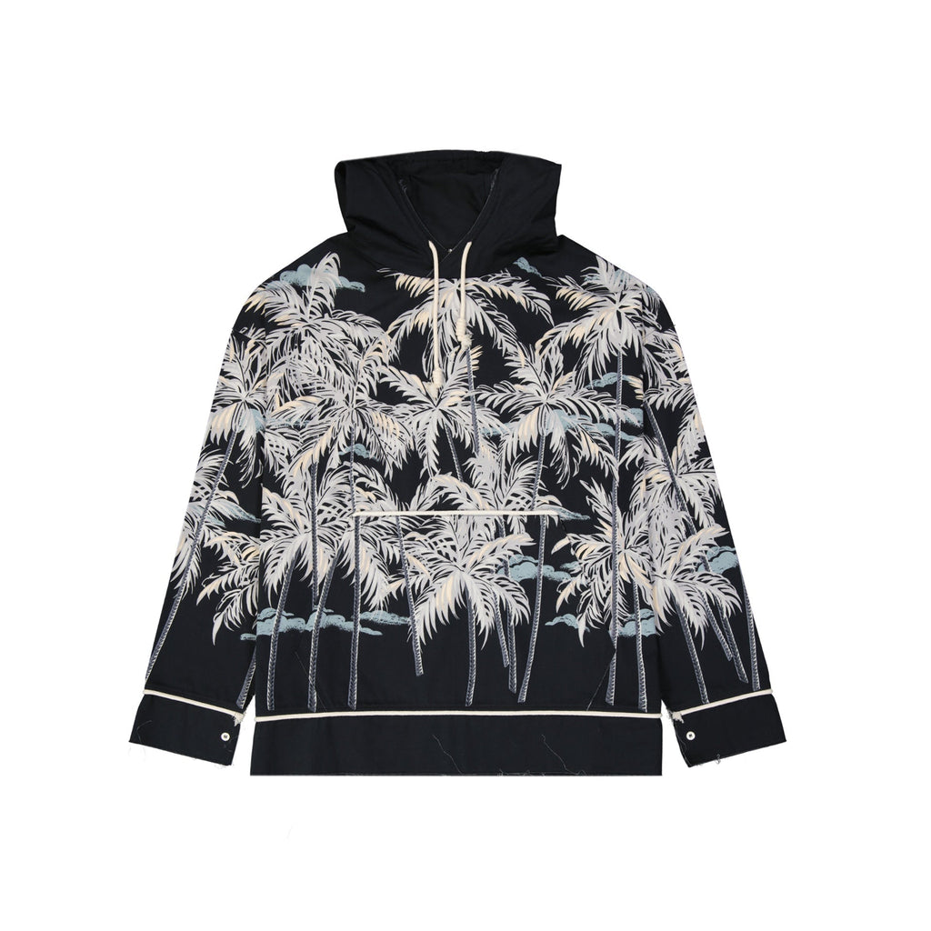 Palm Angels Hooded Printed Shirt