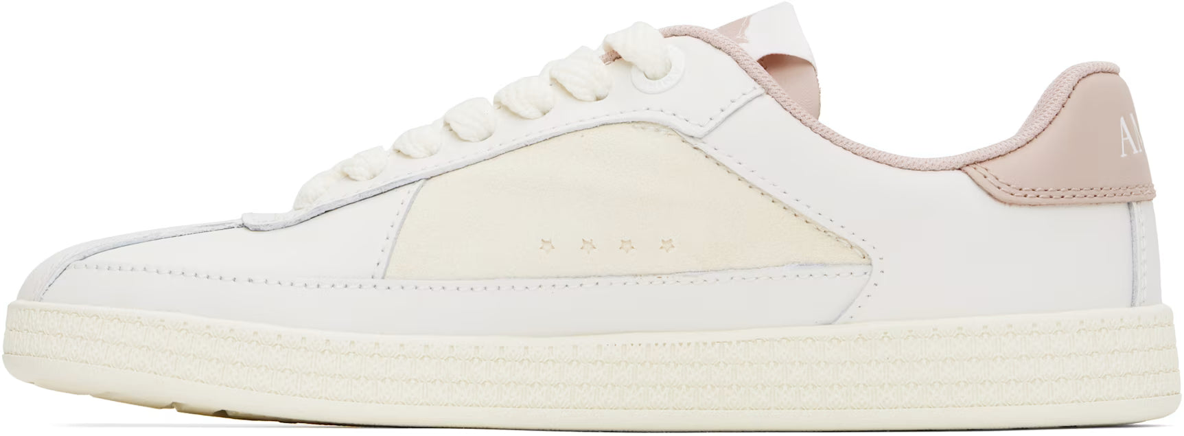 AMIRI White & Pink Pacific Sneakers