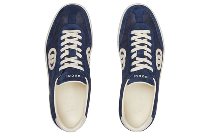Gucci Interlocking G Sneaker Blue Suede