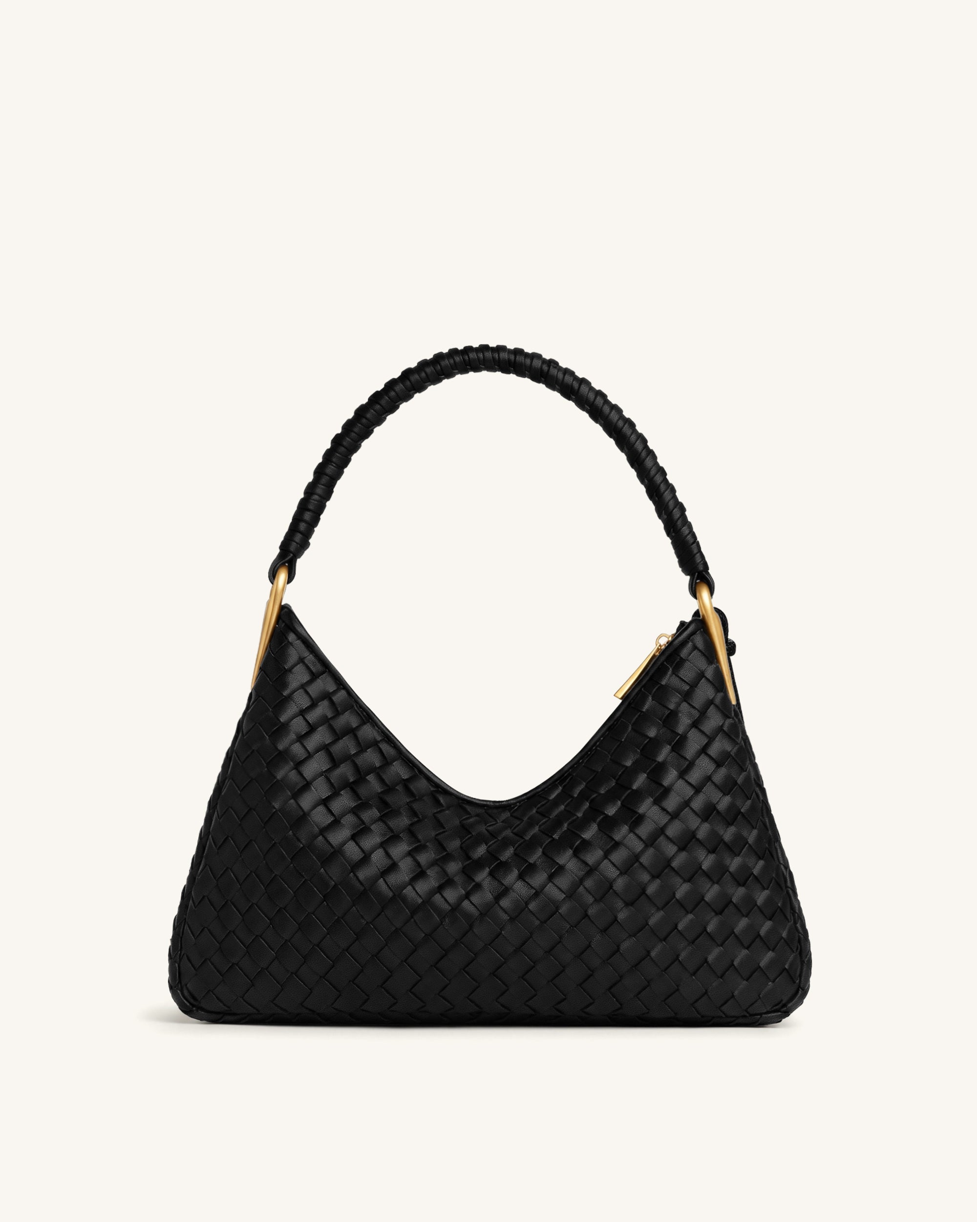 Lorena Woven Shoulder Bag - Emerald Green