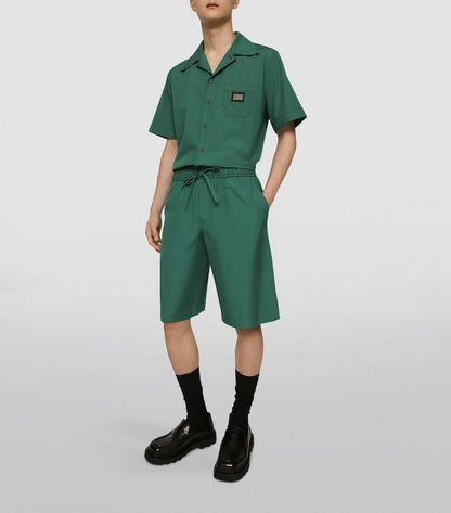 Dolce&Gabbana Logo Plaque Short-Sleeve Shirt