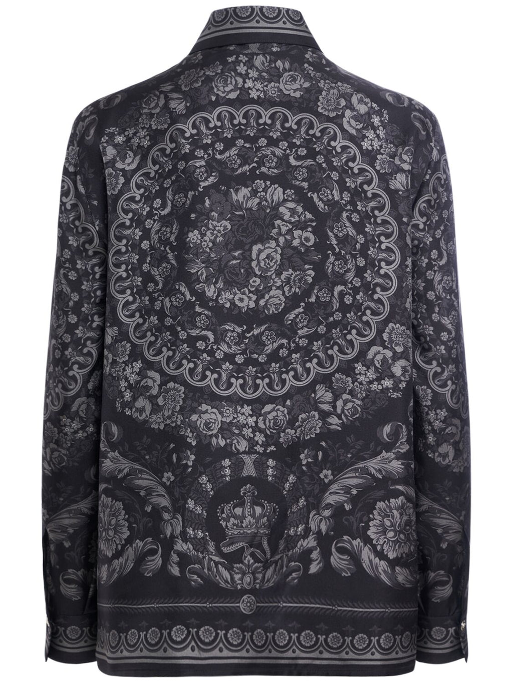 Versace Versace Barocco print silk twill formal shirt - Size: XXS Shirts | Shop From The Mirage