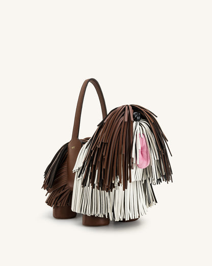 Nita Puppy Shape Handbag - Gray
