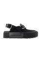 Alexander McQueen Mount Slick Sandals - Black/Silver Leather