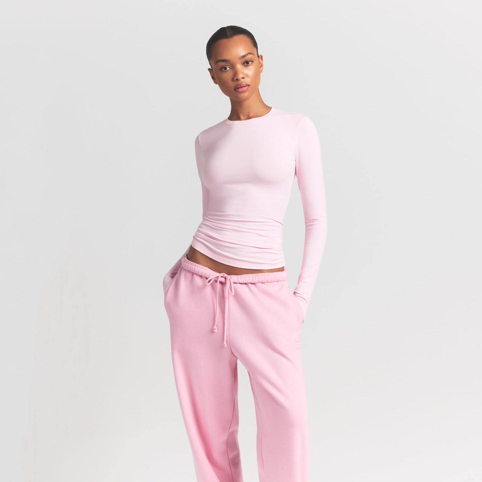 Cotton Jersey Long Sleeve T-shirt