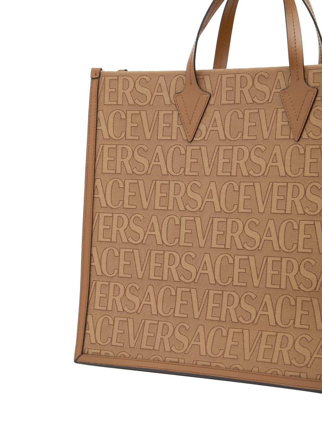 Versace Versace Large fabric & leather tote bag - Bags | Shop From The Mirage