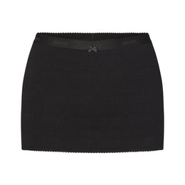 Logo Pointelle Micro Skort