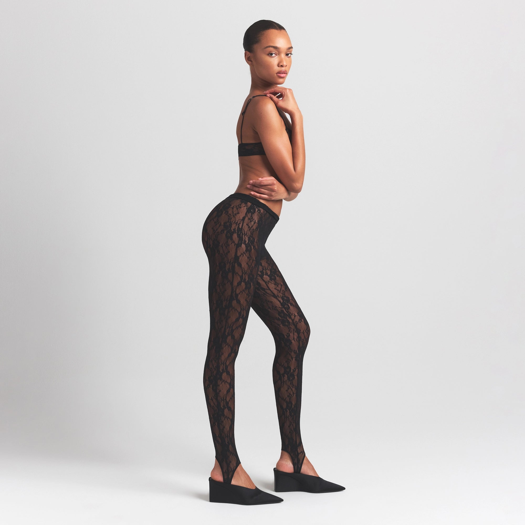 Stretch Lace Stirrup Legging