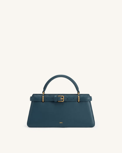 Elena Classic Top Handle Bag - Navy