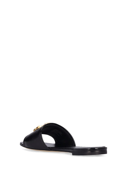Tory Burch Tory Burch 10mm Eleanor leather slide sandals - Size: UK 4 Sandals | Shop From The Mirage