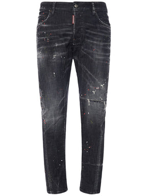 Dsquared2 Tidy Biker fit cotton denim jeans