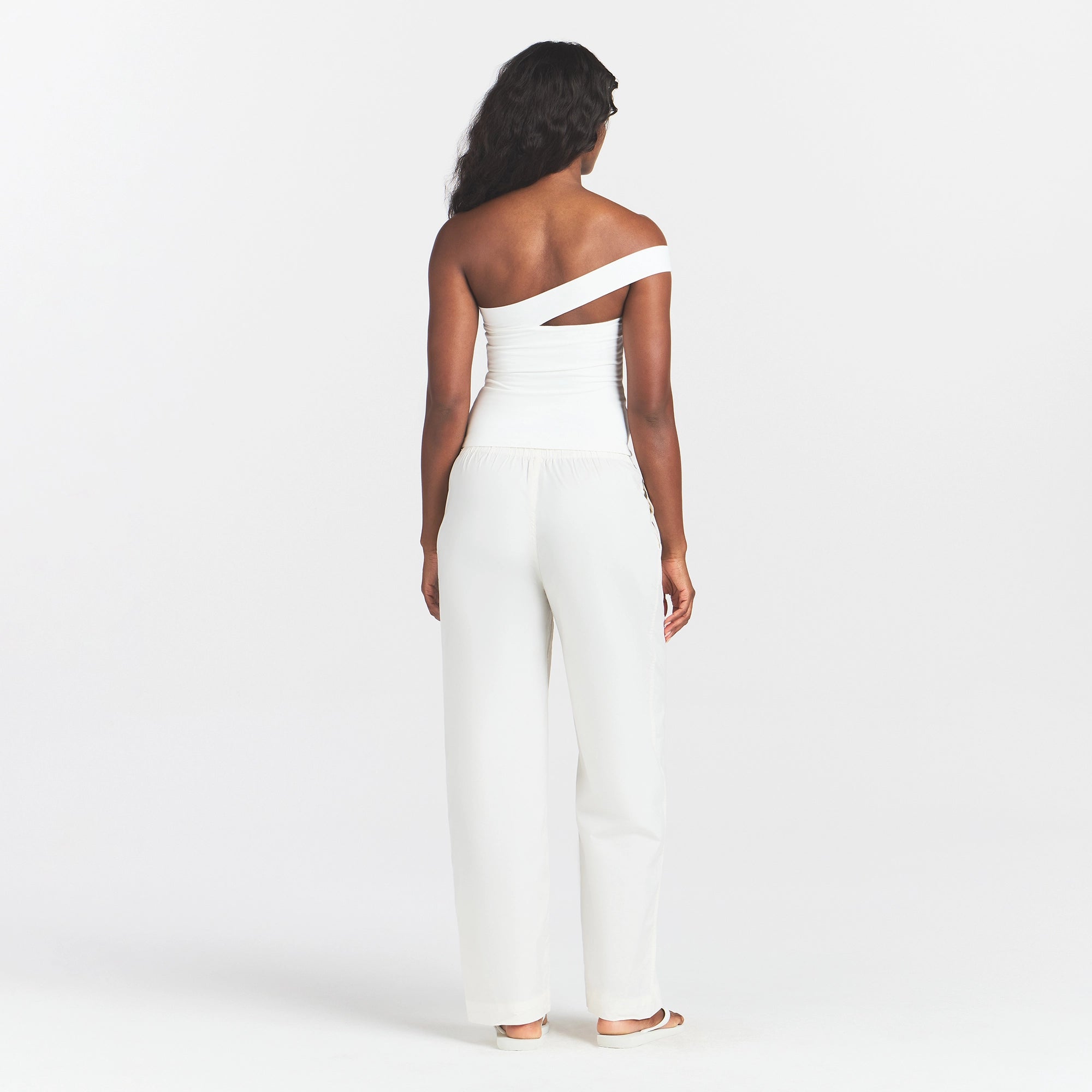 Cotton Jersey Asymmetrical Top