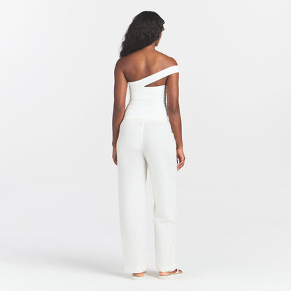 Cotton Jersey Asymmetrical Top