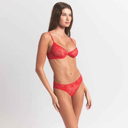 Ultra Fine Lace Unlined Scoop Bra