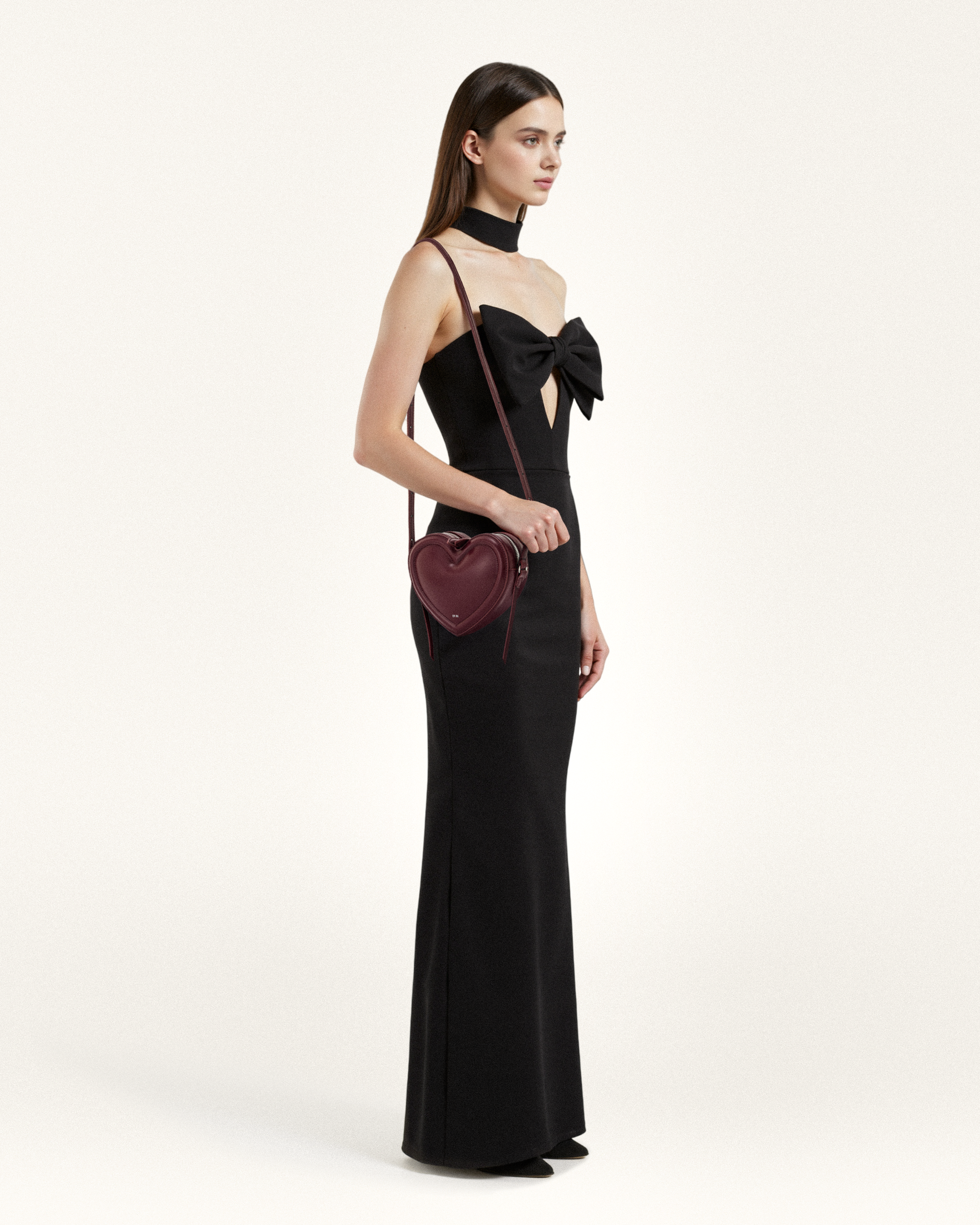 Arlene Heart Shaped Bag - Magenta
