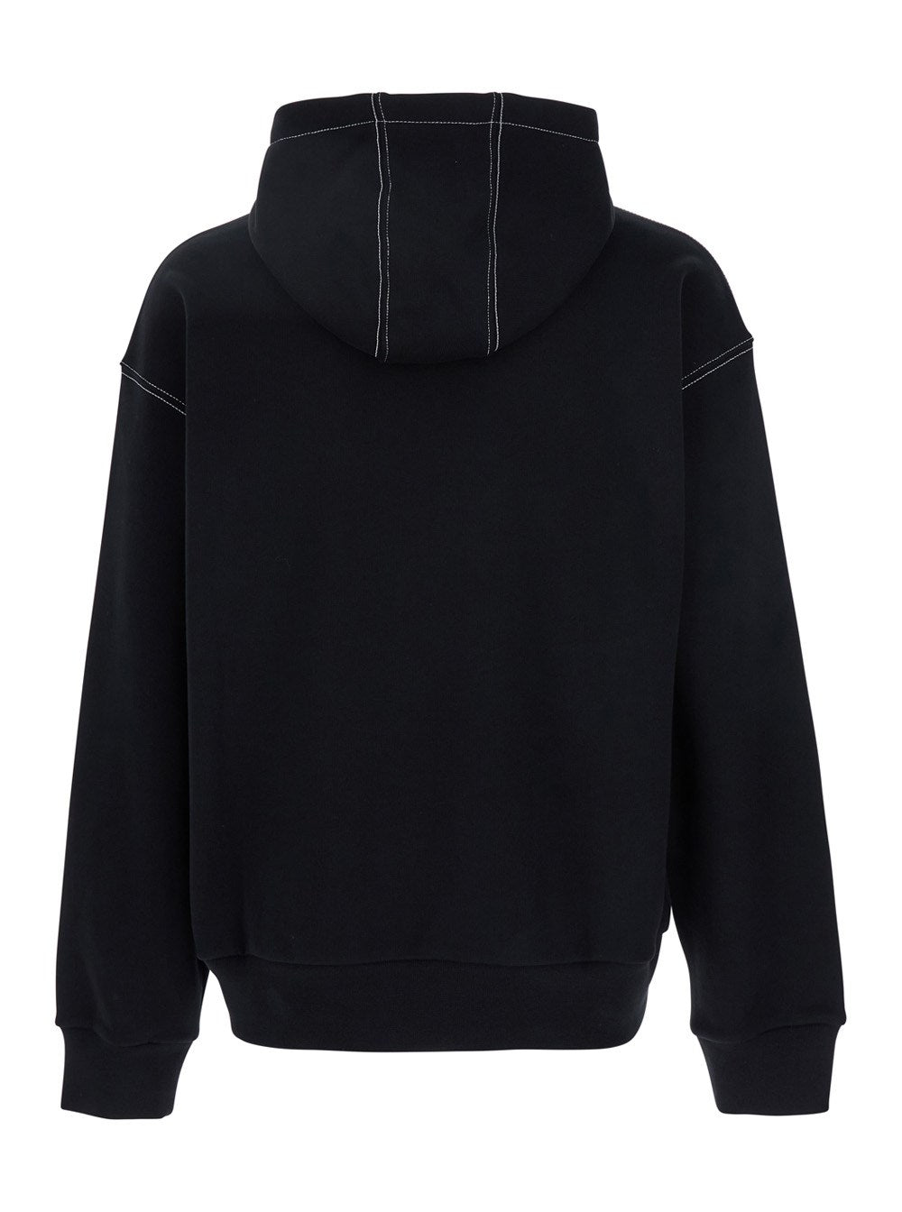 Givenchy Black Hoodie with 4G Logo Detail on Front in Cotton Man