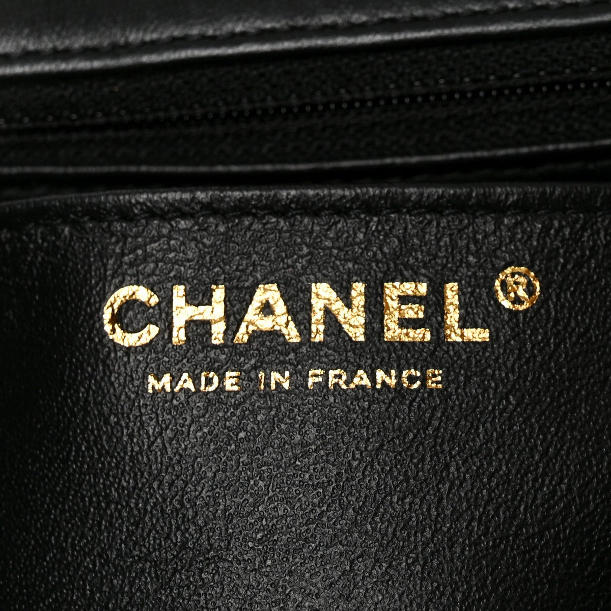 Chanel Lambskin Quilted Mini Coco Charms Rectangular Flap Black