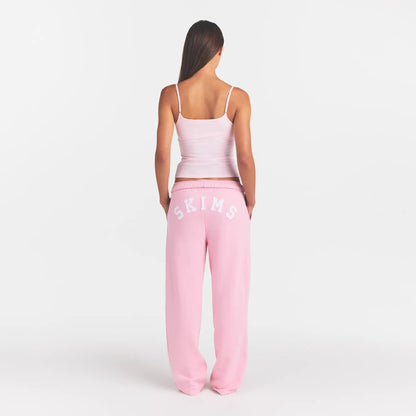 Cotton Fleece Logo Classic Straight Leg Pant