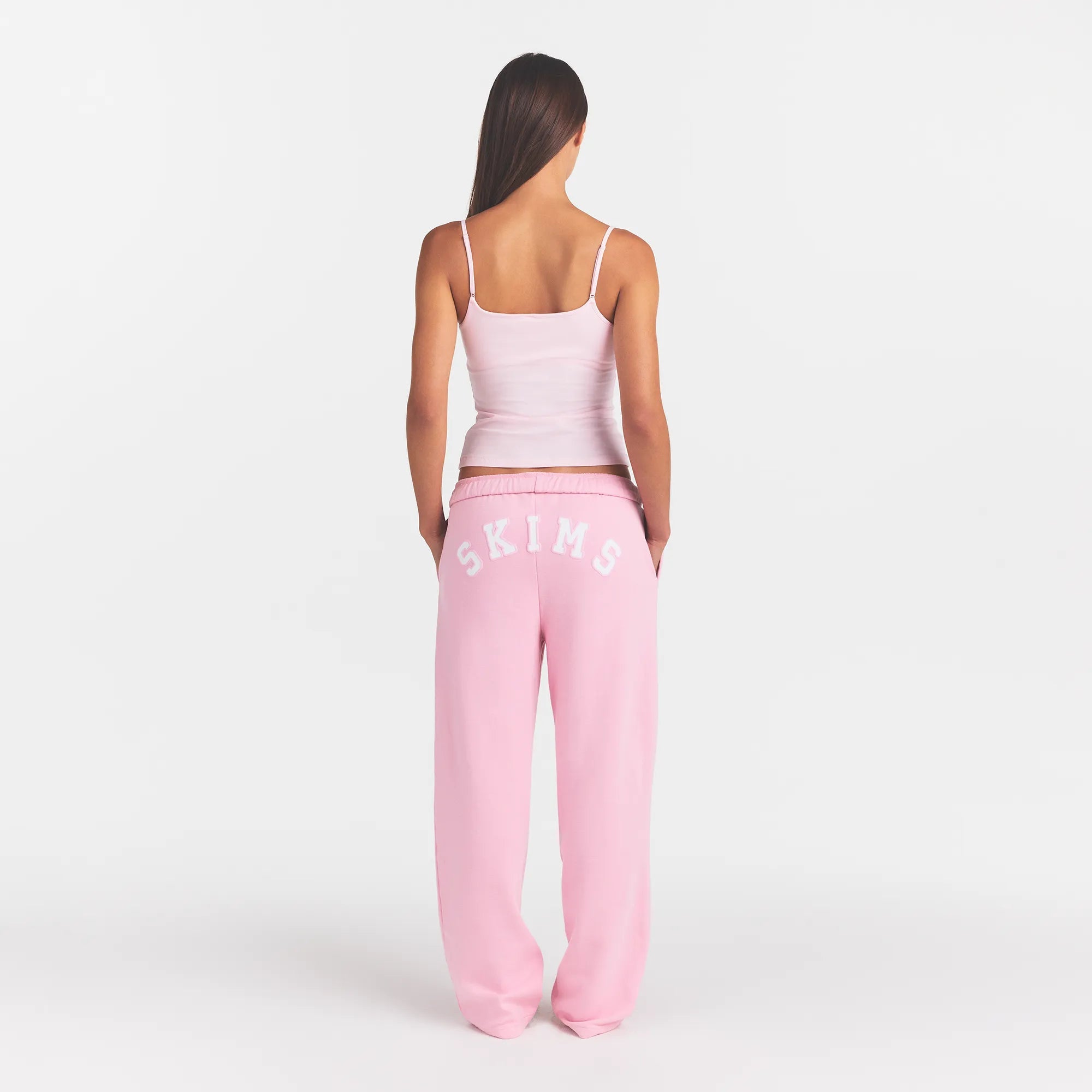 Cotton Fleece Logo Classic Straight Leg Pant