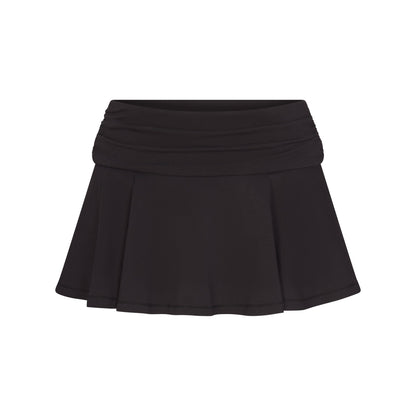 Cotton Jersey Foldover Mini Skort