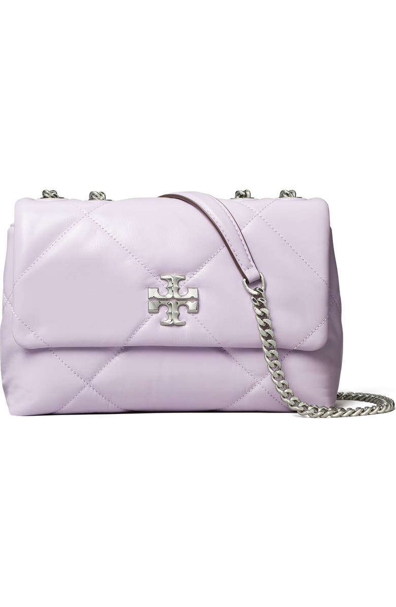 Small Kira Diamond Quilted Convertible Leather Shoulder Bag