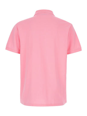 Polo ralph lauren "Regular Fit" Pink Polo Shirt with Pony Detail on the Front in Cotton Piquet Man