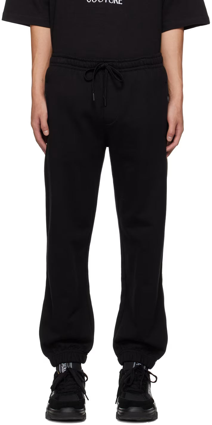 Black Embroidered Lounge Pants