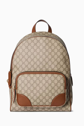 GG Emblem Medium Backpack in Monogram Canvas
