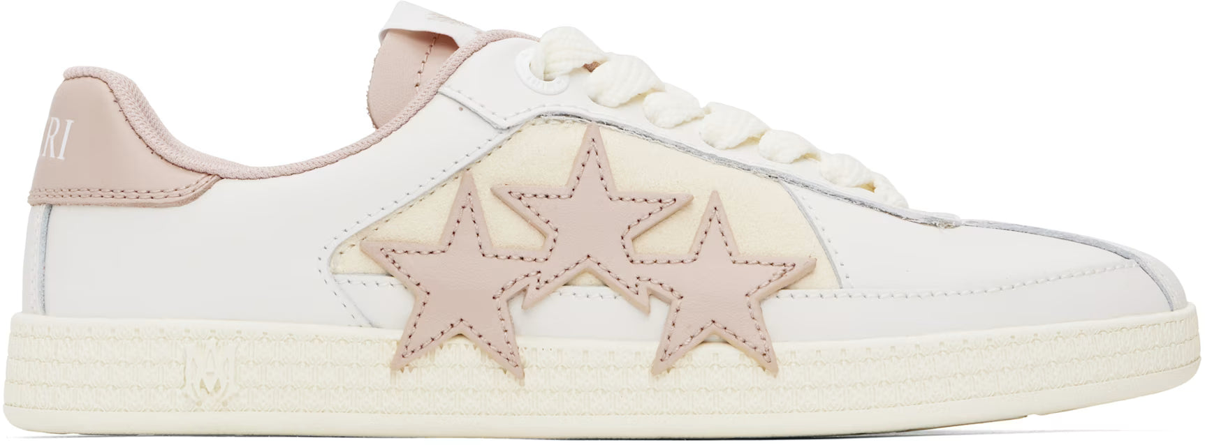 AMIRI White & Pink Pacific Sneakers