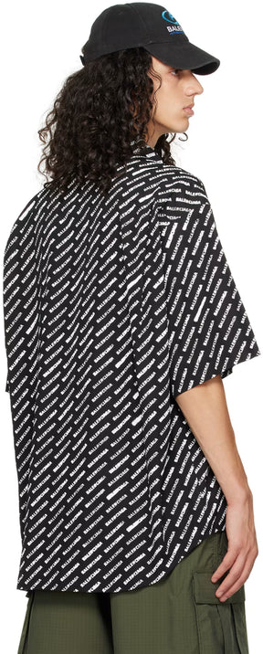 Black & White Printed Shirt