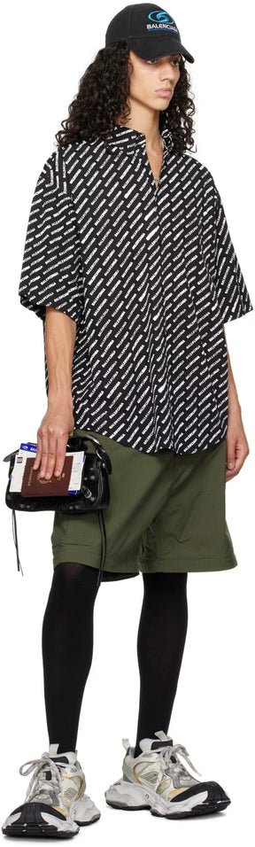 Black & White Printed Shirt
