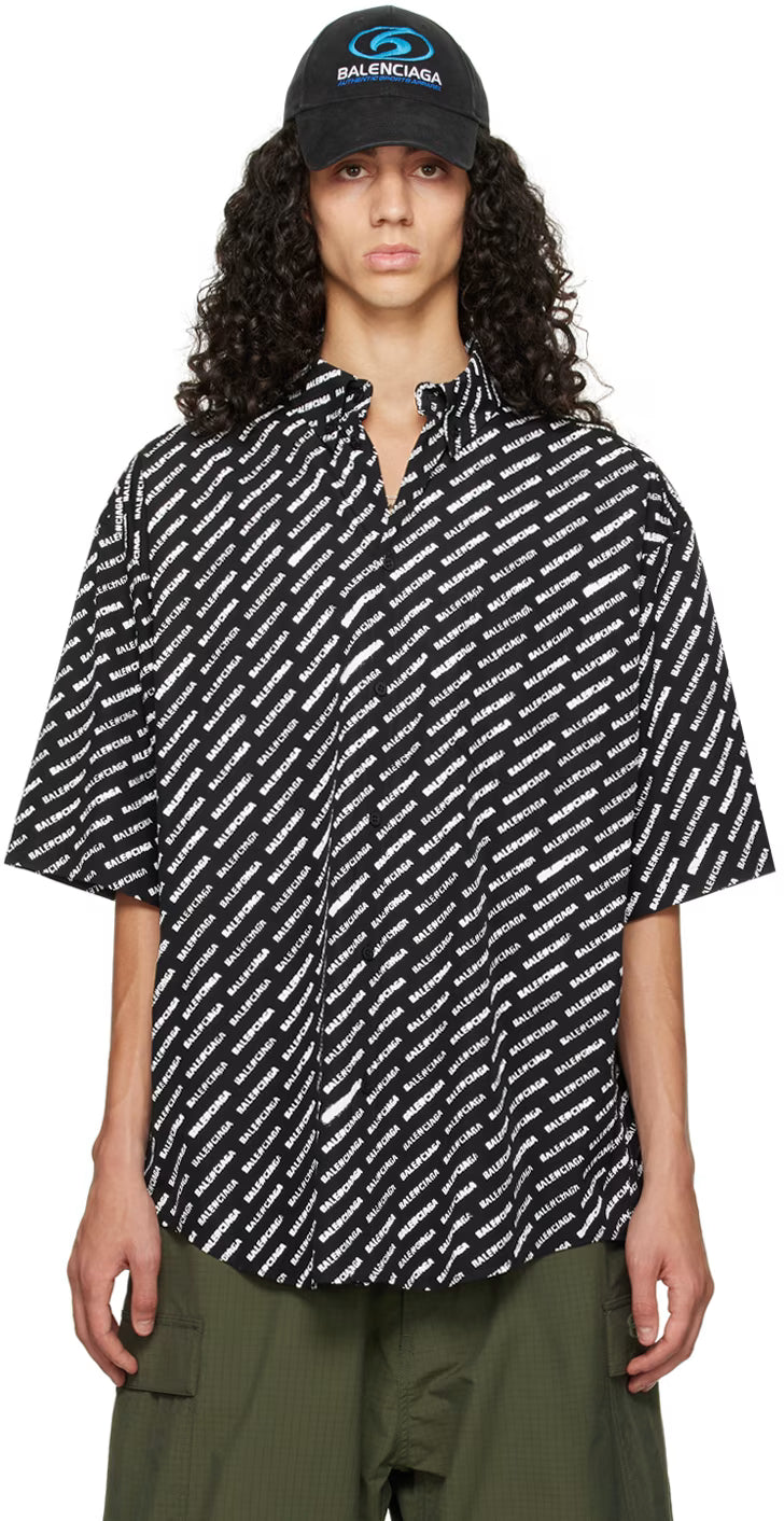 Black & White Printed Shirt