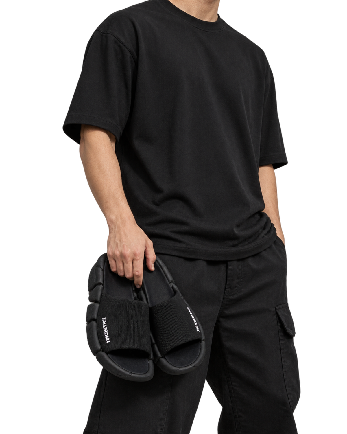 Balenciaga Black Speed 2.0 Slides