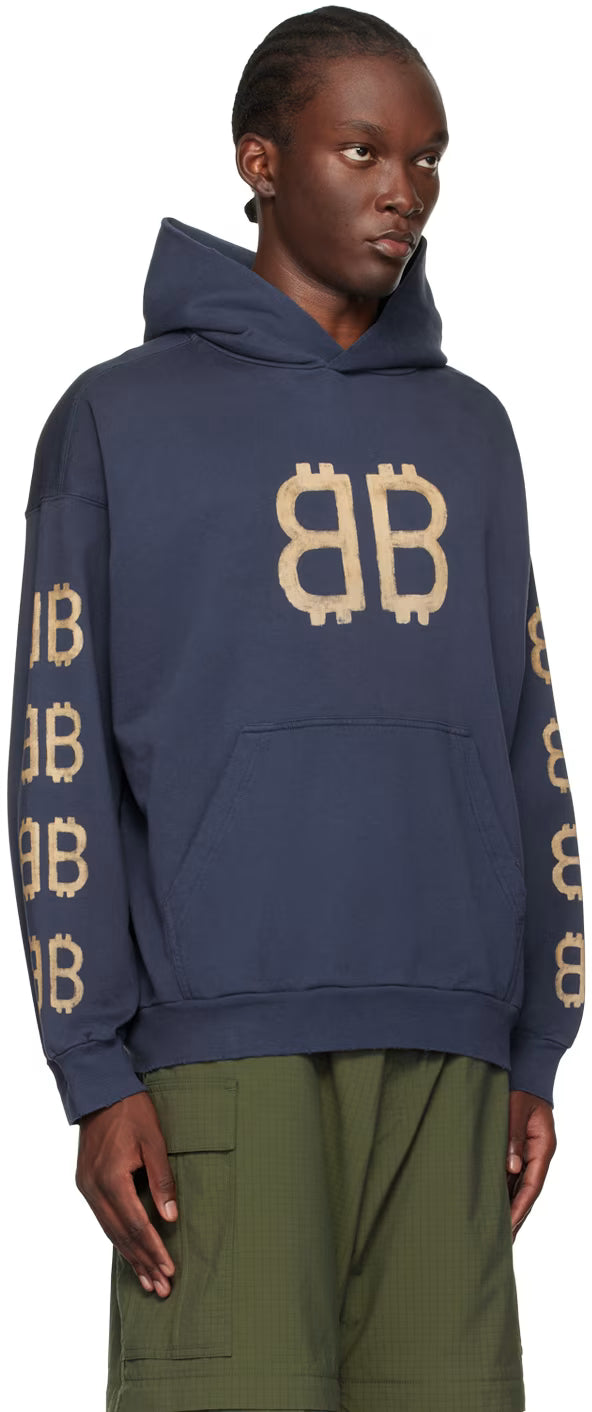 Blue Crypto Hoodie