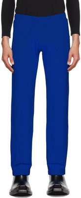 Blue Low-Waist Sweatpants