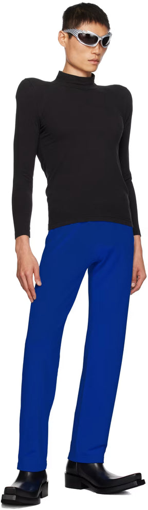 Blue Low-Waist Sweatpants