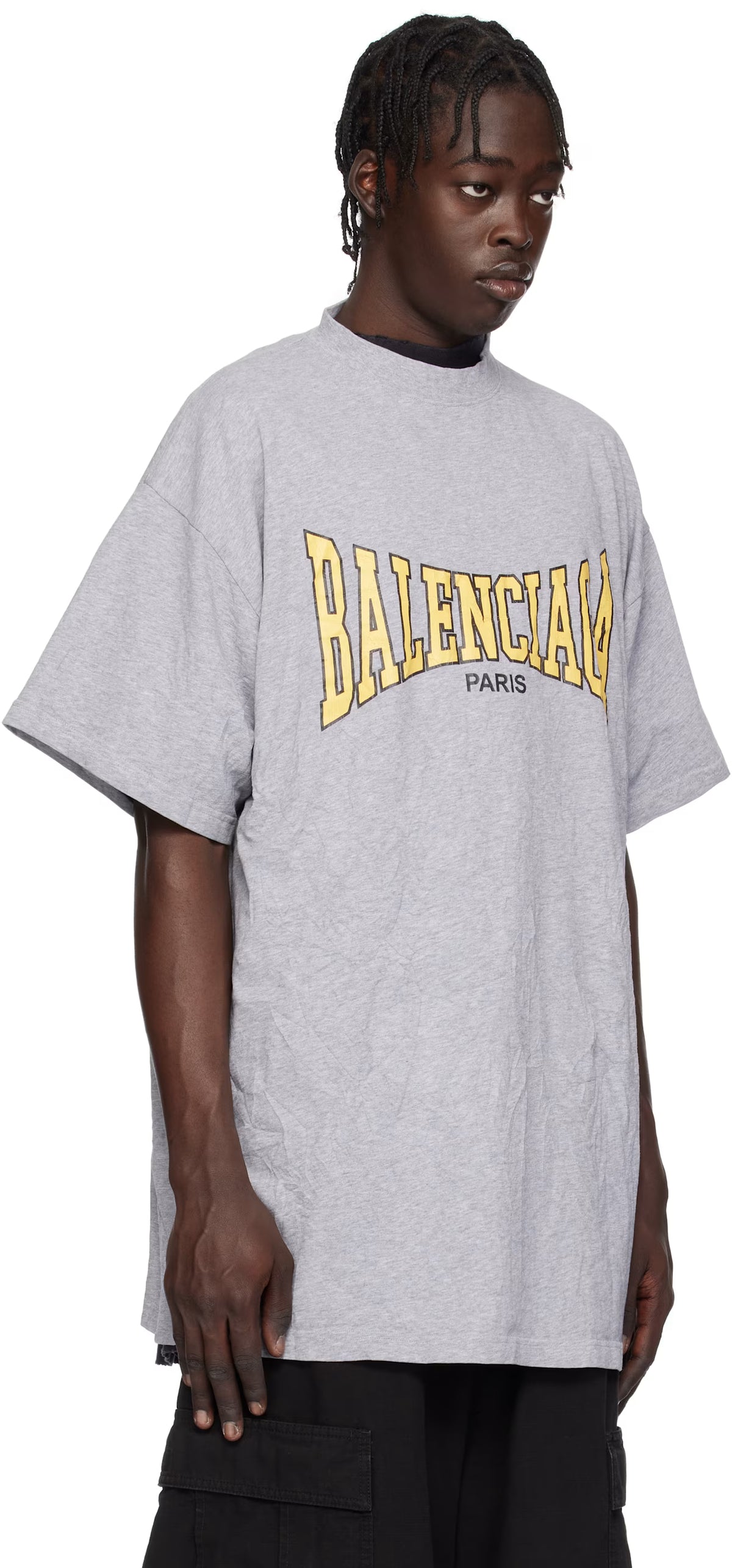 Gray 'Balenciaga Boxing' T-shirt