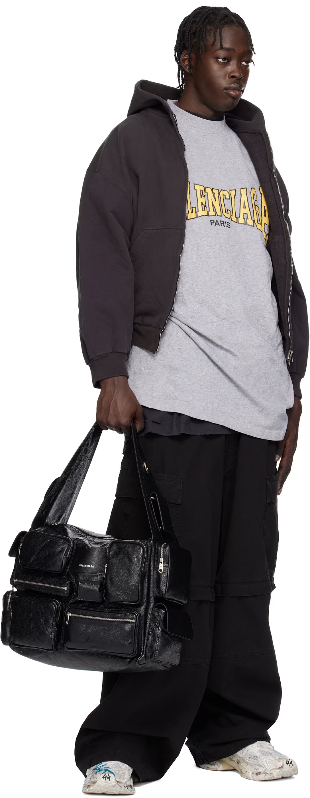 Gray 'Balenciaga Boxing' T-shirt