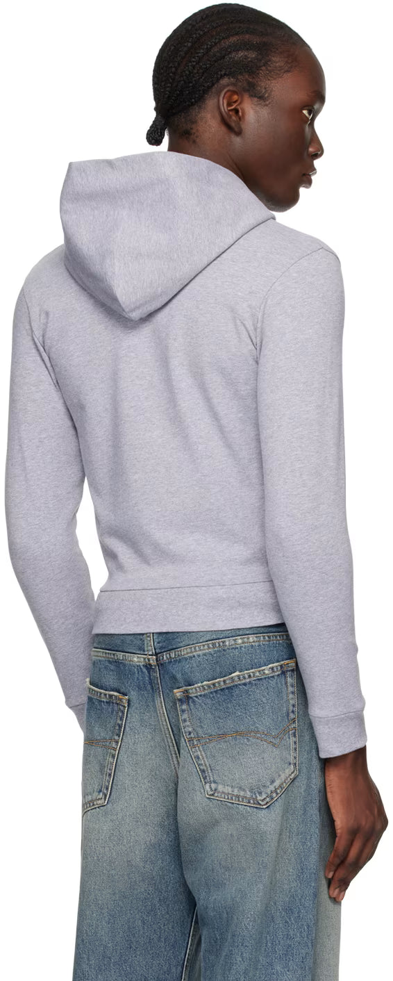 Gray Slim-Fit Hoodie
