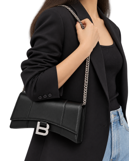 Balenciaga Hourglass chain wallet
